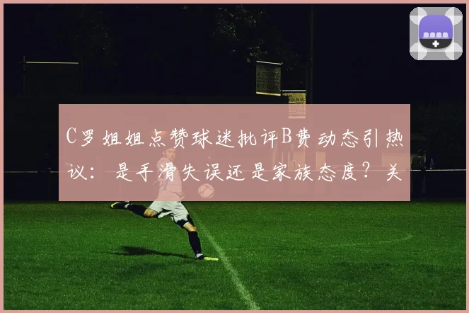 C罗姐姐点赞球迷批评B费动态引热议：是手滑失误还是家族态度？关系与争议深度梳理